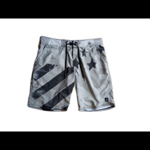 Forged Gray Camo Star Stripe Hybrid Shorts Men's 34